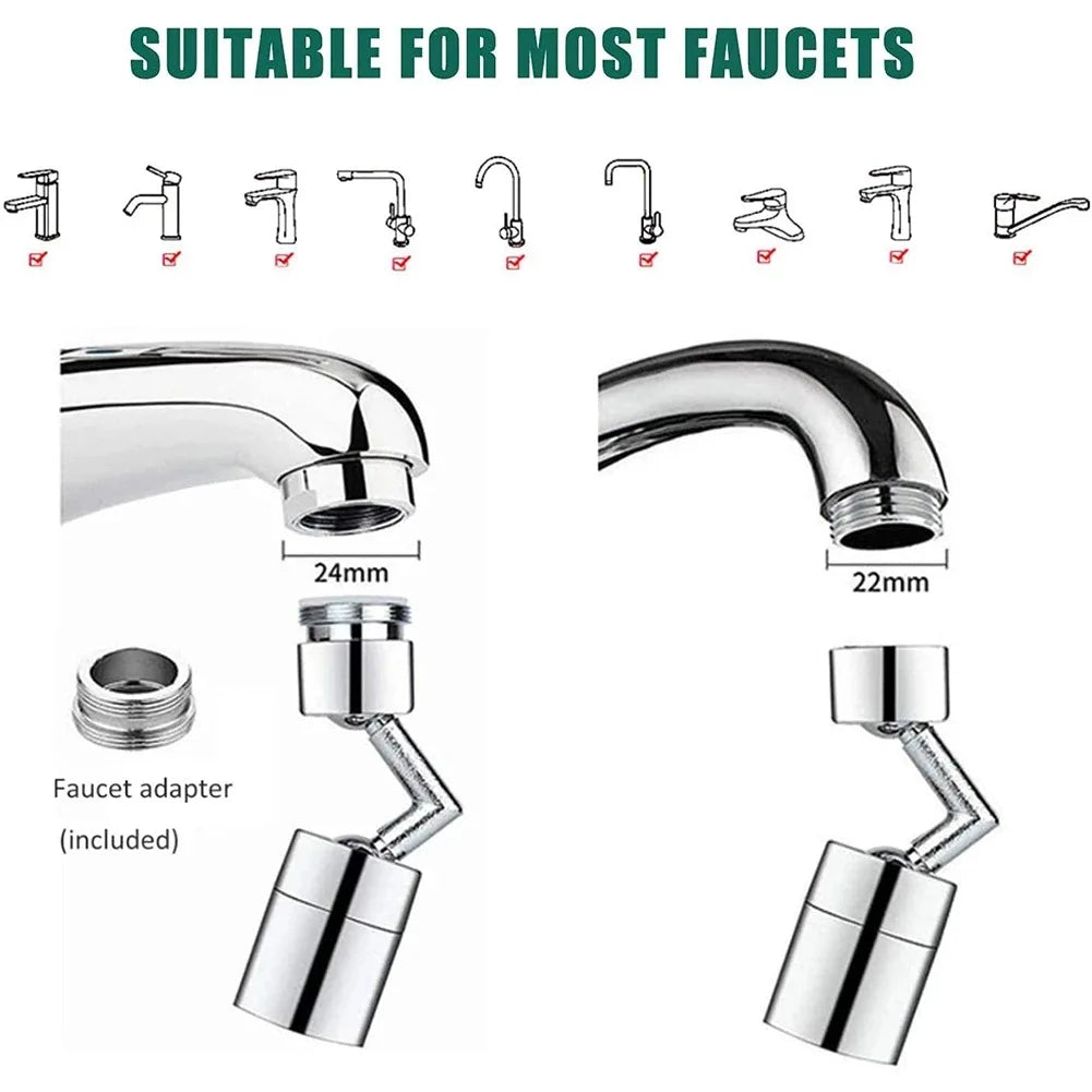 720° Rotatable Faucet Adapter